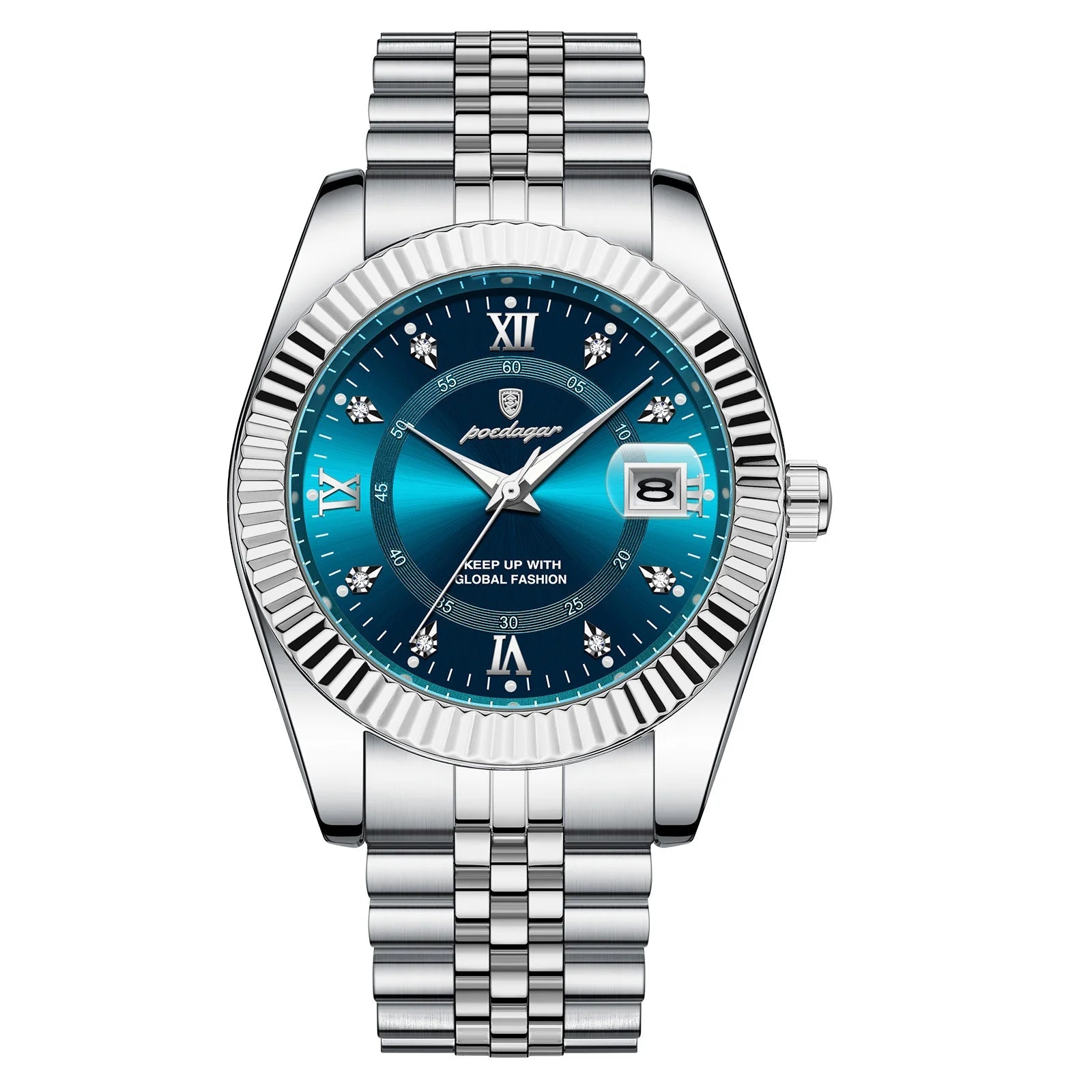 Luxury Business Men Wristwatch Waterproof Luminous Date Military Man Watch Stainless Steel Fashion Men'S Quartz Watches
