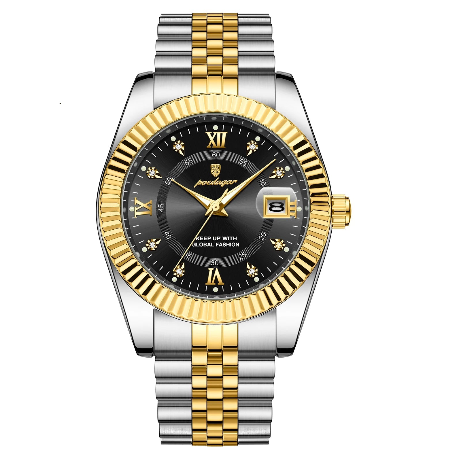 Luxury Business Men Wristwatch Waterproof Luminous Date Military Man Watch Stainless Steel Fashion Men'S Quartz Watches