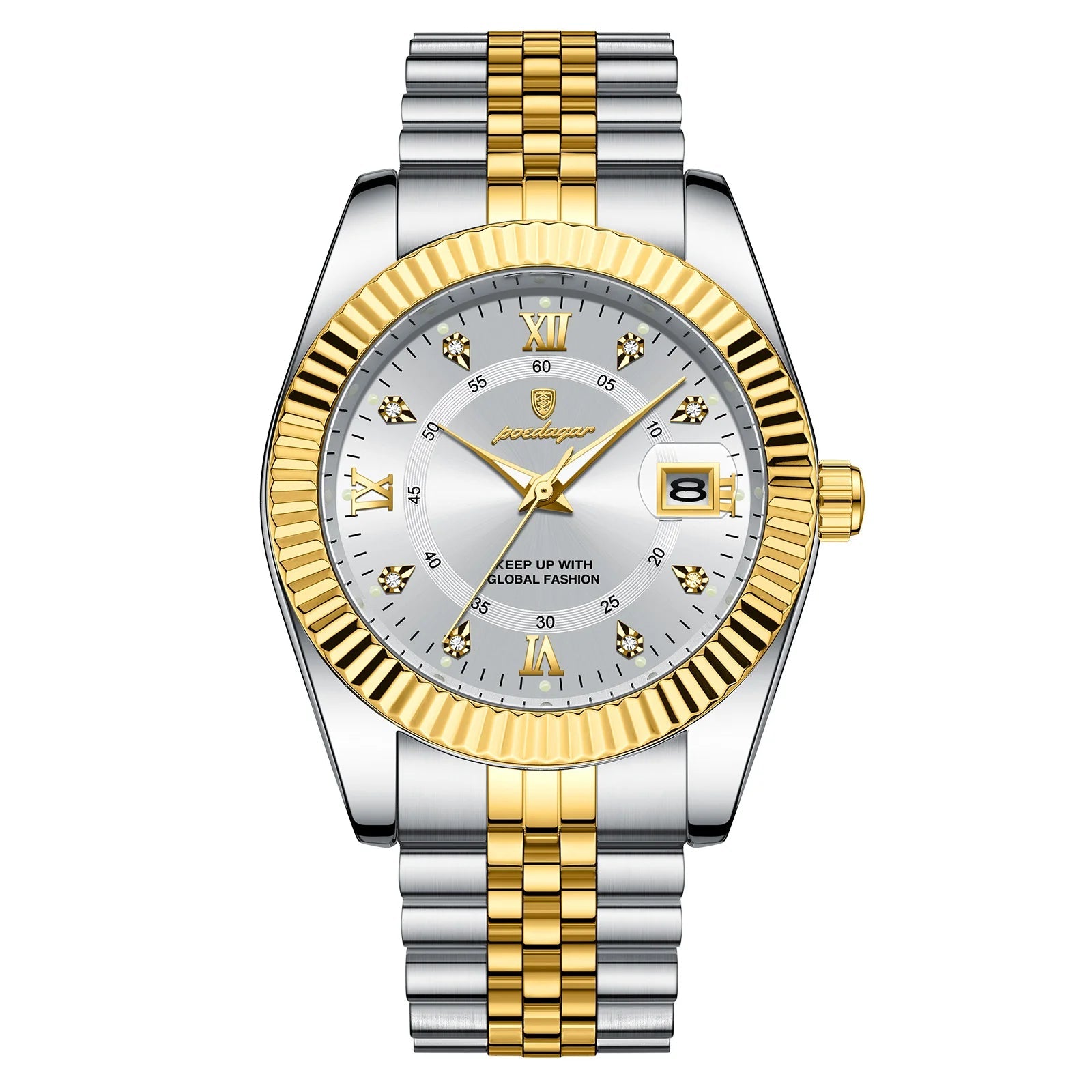 Luxury Business Men Wristwatch Waterproof Luminous Date Military Man Watch Stainless Steel Fashion Men'S Quartz Watches