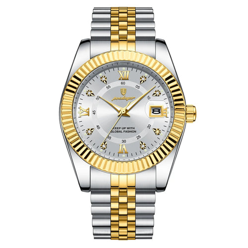 Luxury Business Men Wristwatch Waterproof Luminous Date Military Man Watch Stainless Steel Fashion Men'S Quartz Watches